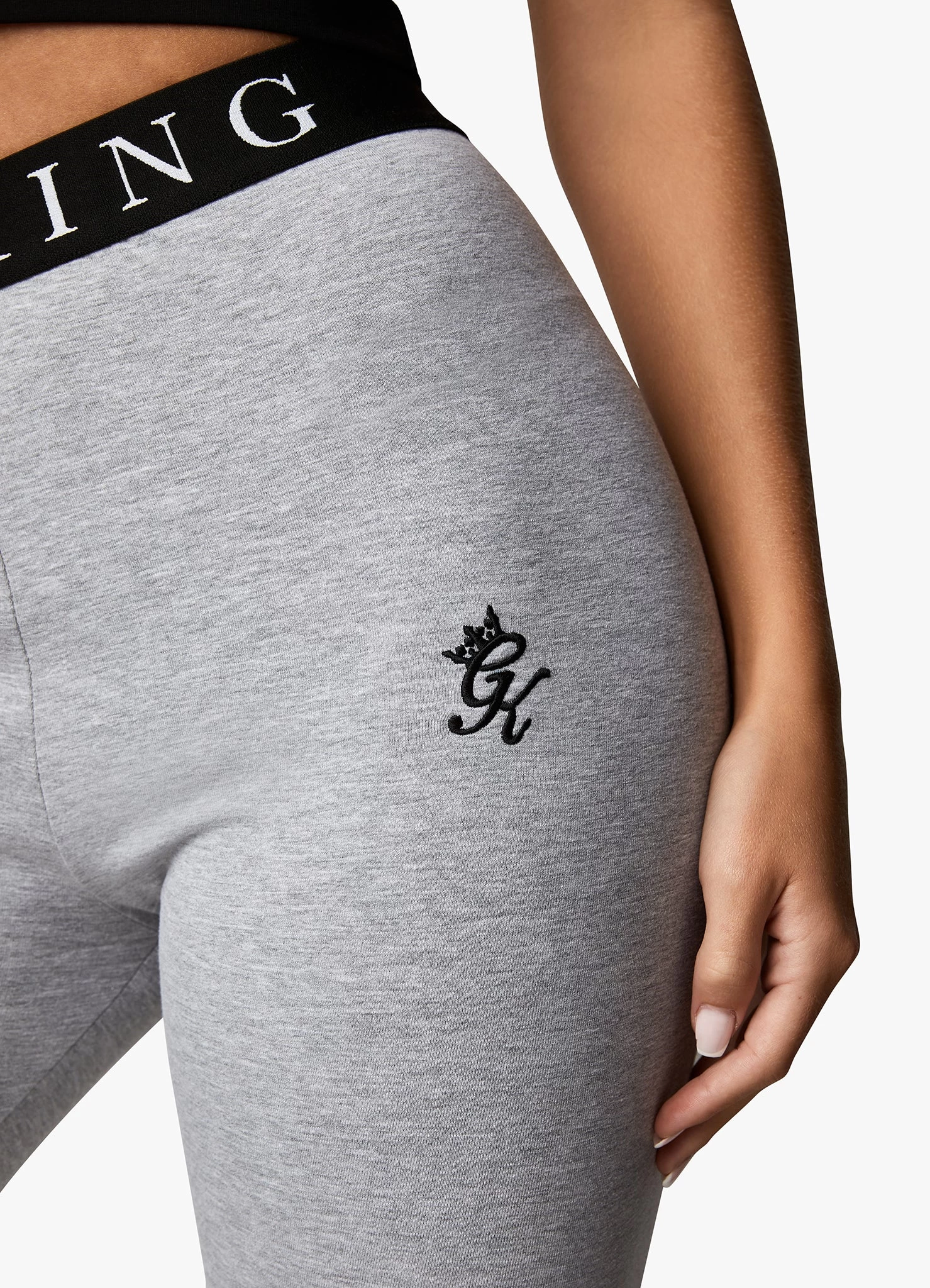 Gym King Linear Tape Legging - Grey Marl 6 Gym King Linear Tape Legging - Grey Marl - Image 4