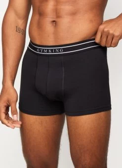 Accessories Gym King Boxers (3PK) - Black -Fit Wear Shop LOUNGETRUNKS 3PK BLACKUND B25I9 61
