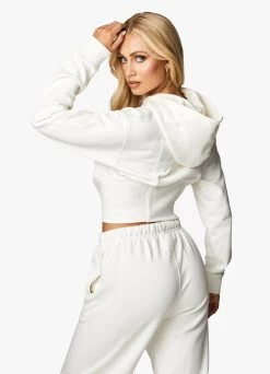 Gym King Malibu Corset Detail FZ Hood - Cream -Fit Wear Shop MALIBUCORSETFZHOOD JOGGER CREAMWTT A2B36WTB A2B33 141