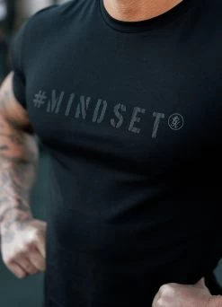 Gym King Mindset Jersey Tee - Black -Fit Wear Shop MINDSET WEB1