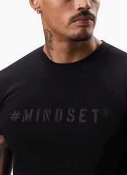 Gym King Mindset Jersey Tee - Black -Fit Wear Shop MINDSETTEE BLACK 453