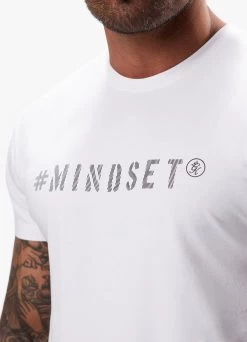 Gym King Mindset Jersey Tee - White -Fit Wear Shop MINDSETTEE WHITE106