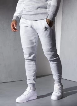 Gym King Minefield Jogger - Snow Marl/White/Light Grey Marl -Fit Wear Shop MINEFIELD2