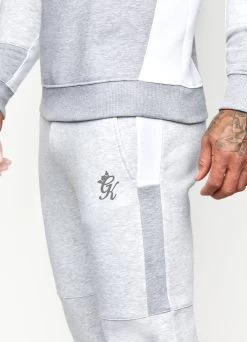 Gym King Minefield Jogger - Snow Marl/White/Light Grey Marl -Fit Wear Shop MINEIFLEDCREW SNOWWHITELGMSWT E20AA 134