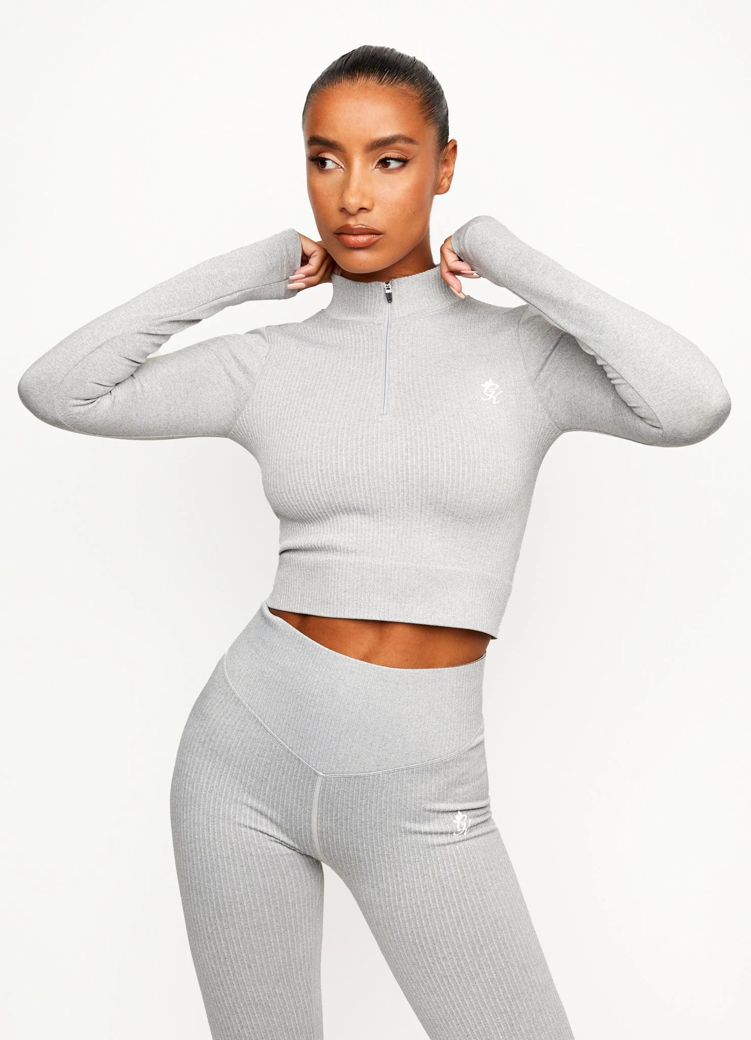 Gym King Balance 1/4 Zip - Mid Grey Marl 7 Gym King Balance 1/4 Zip - Mid Grey Marl - Image 5