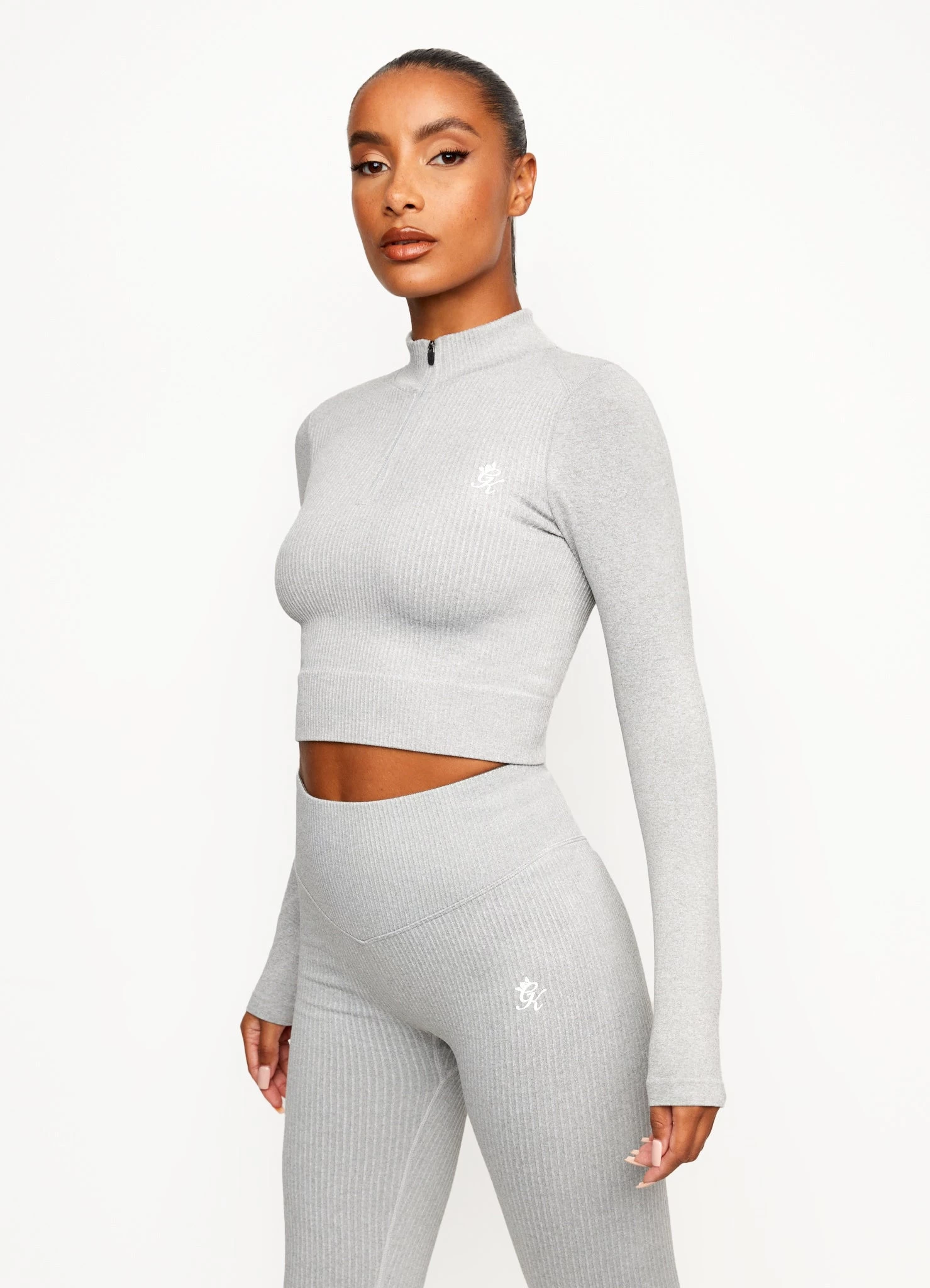 Gym King Balance 1/4 Zip - Mid Grey Marl 3 Gym King Balance 1/4 Zip - Mid Grey Marl