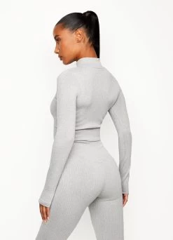 Gym King Balance 1/4 Zip - Mid Grey Marl 10 Gym King Balance 1/4 Zip - Mid Grey Marl -Fit Wear Shop MING191221536 186