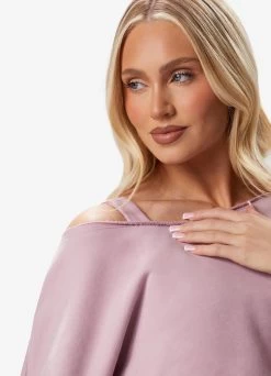 Gym King Move Your Way Crop Sweatshirt - Dusky Mauve -Fit Wear Shop MOVEYOURWAYCROPSWEATSHIRT DUSKYMAUVEWSS A2BW9143