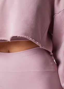 Gym King Move Your Way Crop Sweatshirt - Dusky Mauve -Fit Wear Shop MOVEYOURWAYCROPSWEATSHIRT DUSKYMAUVEWSS A2BW9146