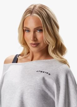 Gym King Move Your Way Crop Sweatshirt - Snow Marl 27 Gym King Move Your Way Crop Sweatshirt - Snow Marl -Fit Wear Shop MOVEYOURWAYSWEATSHIRT JOGGERS SNOWMARLWSS A2BW6WTB A2BWK46