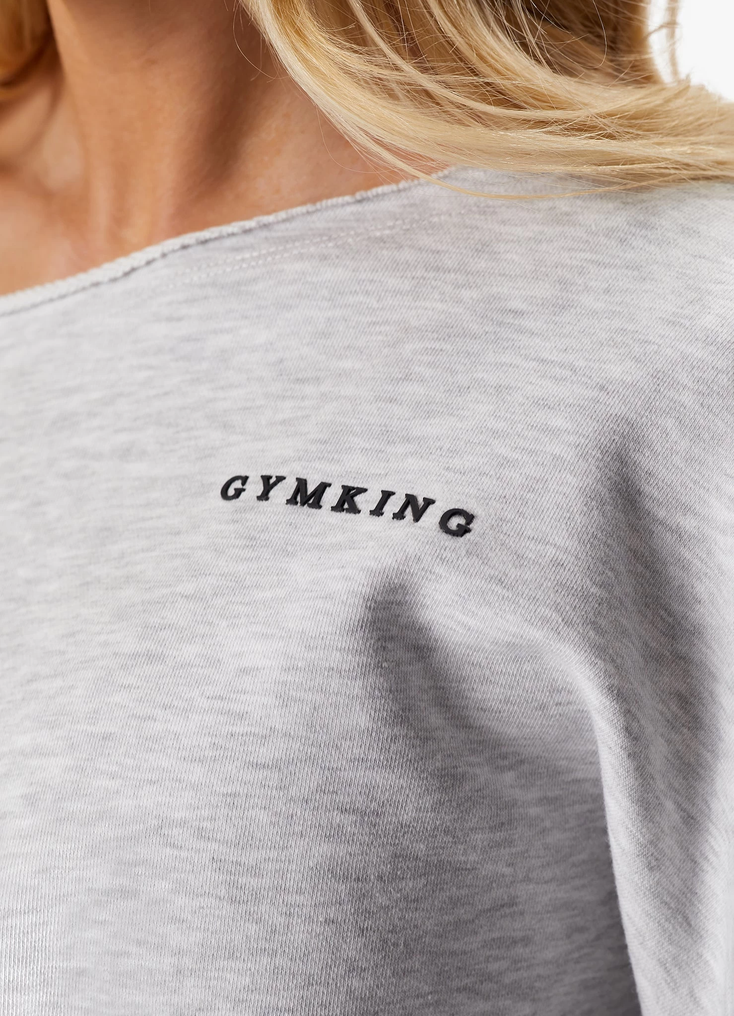 Gym King Move Your Way Crop Sweatshirt - Snow Marl 10 Gym King Move Your Way Crop Sweatshirt - Snow Marl - Image 8
