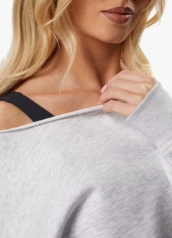 Gym King Move Your Way Crop Sweatshirt - Snow Marl 25 Gym King Move Your Way Crop Sweatshirt - Snow Marl -Fit Wear Shop MOVEYOURWAYSWEATSHIRT JOGGERS SNOWMARLWSS A2BW6WTB A2BWK48