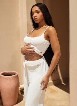 Gym King Signature Knit Bralette - Ecru -Fit Wear Shop Marrakesh202413038copy