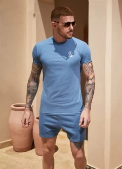 Gym King Aventus Tee - Blue Smoke -Fit Wear Shop Marrakesh202413149