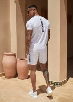 Gym King Aventus Tee - Snow Marl -Fit Wear Shop Marrakesh202413308