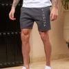 Gym King Split Linear Short - Graphite -Fit Wear Shop Marrakesh202414055