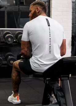 Gym King Nothing Beats Belief Tee - White