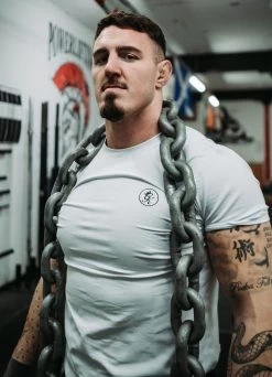 Gym King Nothing Beats Belief Tee - White -Fit Wear Shop NBB WHITE 3