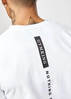 Gym King Nothing Beats Belief Tee - White -Fit Wear Shop NOTHINGBEATSBELIEFETEE WHITESST A29A8 010