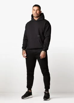 Gym King Outline Print Hood - Black -Fit Wear Shop OUTLINEPRINTHOOD JOGGER BLACKHDE A2BFLTSB A2BFO 169
