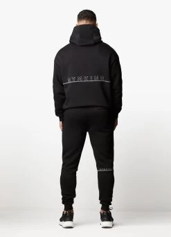 Gym King Outline Print Hood - Black -Fit Wear Shop OUTLINEPRINTHOOD JOGGER BLACKHDE A2BFLTSB A2BFO 170