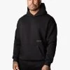 Gym King Outline Print Hood - Black 2 Gym King Outline Print Hood - Black -Fit Wear Shop OUTLINEPRINTHOOD JOGGER BLACKHDE A2BFLTSB A2BFO 171