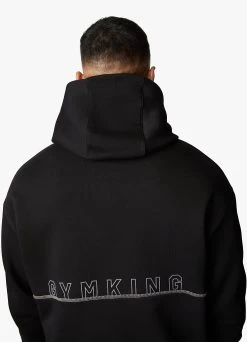 Gym King Outline Print Hood Tracksuit - Black -Fit Wear Shop OUTLINEPRINTHOOD JOGGER BLACKHDE A2BFLTSB A2BFO 177 851866b5 68b0 488c bd90 e00513417c66