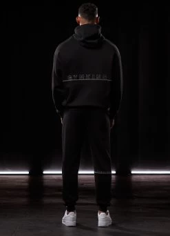 Gym King Outline Print Hood - Black -Fit Wear Shop OUTLINEPRINTHOOD JOGGER BLACKHDE A2BFLTSB A2BFO 22