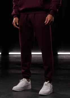 Gym King Outline Print Hood Tracksuit - Burgundy -Fit Wear Shop OUTLINEPRINTHOOD JOGGER BURGUNDYHDE A2BFNTSB A2BFQ 32