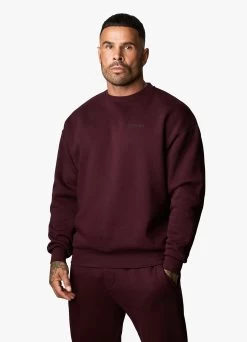 Gym King Outline Print Sweatshirt - Burgundy -Fit Wear Shop OUTLINEPRINTSWEATSHIRT JOGGERS BURGUNDYSWT A2BFJTSB A2BFQ 130 2980e5fd 2ff0 47aa 983f 7f509dff7e6d