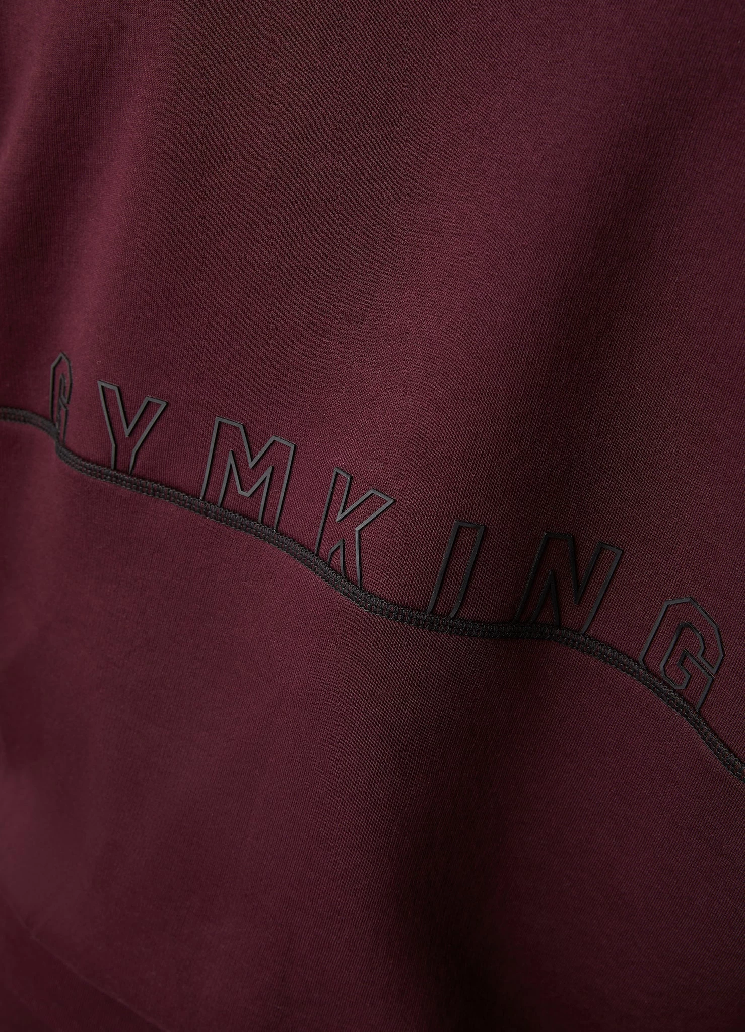 Gym King Outline Print Crew Tracksuit - Burgundy 13 Gym King Outline Print Crew Tracksuit - Burgundy - Image 11