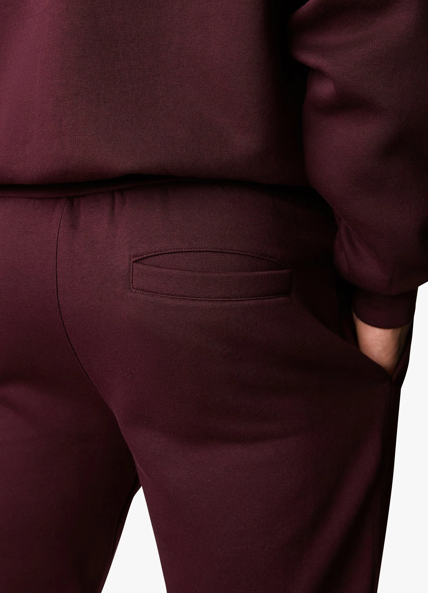 Gym King Outline Print Crew Tracksuit - Burgundy 15 Gym King Outline Print Crew Tracksuit - Burgundy - Image 13