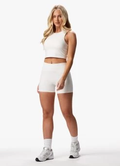 Gym King Peach Luxe 4" Short - Marshmallow Luxe -Fit Wear Shop PEACHLUXEHIGHNECKTANK SHORT MARSHMALLOWLUXEWST A2BVFWSR A2BVN71 95ff2c15 43dc 4912 92be a9d3e8711ec1
