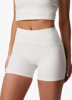 Gym King Peach Luxe 4" Short - Marshmallow Luxe -Fit Wear Shop PEACHLUXEHIGHNECKTANK SHORT MARSHMALLOWLUXEWST A2BVFWSR A2BVN75