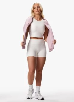 Gym King Peach Luxe 4" Short - Marshmallow Luxe -Fit Wear Shop PEACHLUXEHIGHNECKTANK SHORT MARSHMALLOWLUXEWST A2BVFWSR A2BVN80 9821409c 094f 48d5 8b37 a76493e0afad
