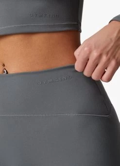 Gym King Peach Luxe 4" Short - Dark Sage Luxe -Fit Wear Shop PEACHLUXELSTOP SHORT DARKSAGELUXEWLT A2BVIWSR A2BVL163