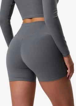 Gym King Peach Luxe 4" Short - Dark Sage Luxe -Fit Wear Shop PEACHLUXELSTOP SHORT DARKSAGELUXEWLT A2BVIWSR A2BVL166