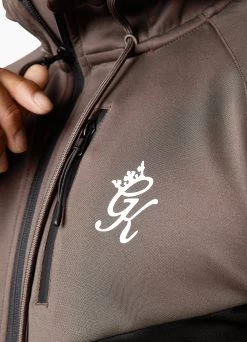 Gym King Precision FZ Hood - Iron/Black -Fit Wear Shop PRECISIONFZHOOD JOGGER KHAKIBLACKTST A2A41TSB A2A42 285