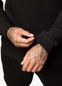 Gym King Premium Taped Crew - Black/Gold -Fit Wear Shop PREMIUMTAPEDCREW JOGGER BLACKGOLDSWT A2BDPTSB A2BDB 74