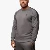 Gym King Premium Taped Crew - Grey -Fit Wear Shop PREMIUMTAPEDCREW JOGGER GREYSWT A2BDOTSB A2BD9 46