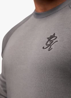 Gym King Premium Taped Crew - Grey 22 Gym King Premium Taped Crew - Grey -Fit Wear Shop PREMIUMTAPEDCREW JOGGER GREYSWT A2BDOTSB A2BD9 50