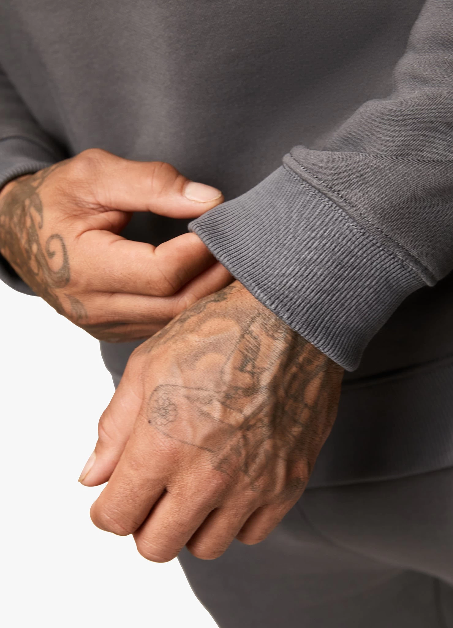 Gym King Premium Taped Crew - Grey 14 Gym King Premium Taped Crew - Grey - Image 12