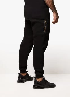 Gym King Premium Taped Jogger - Black/Gold -Fit Wear Shop PREMIUMTAPEDTEE JOGGER BLACKGOLDSST A2BDUTSB A2BDB 59