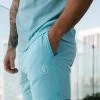 Gym King Pro Jersey Short - Aqua Blue -Fit Wear Shop PRO AQUASHORT