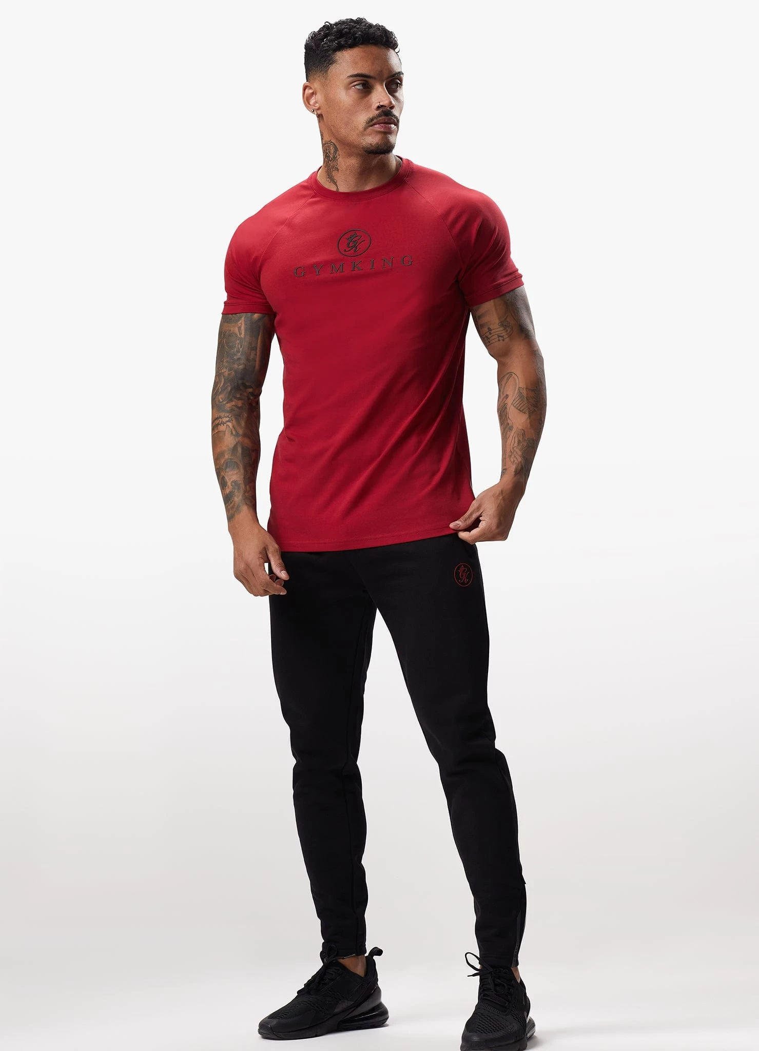 Gym King Pro Logo Jogger - Black/Red 11 Gym King Pro Logo Jogger - Black/Red - Image 9