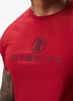 Gym King Pro Logo Jersey Tee - Red -Fit Wear Shop PROJERSEYTEE JOGGER BLACKREDSST A2C3JTSB A2C3A 482