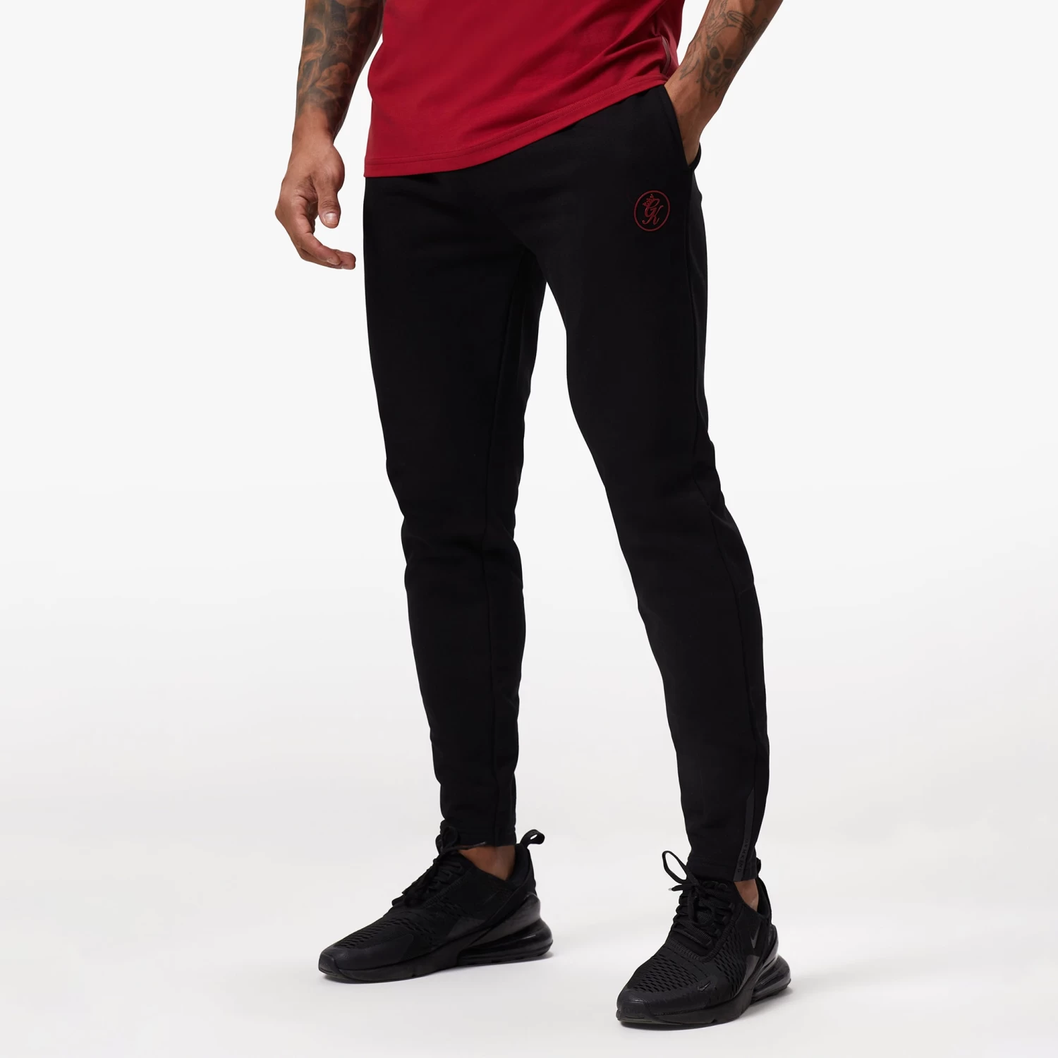 Gym King Pro Logo Jogger - Black/Red 4 Gym King Pro Logo Jogger - Black/Red - Image 2