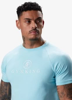 Gym King Pro Jersey Tee - Aqua Blue -Fit Wear Shop PROJERSEYTEE SHORT AQUABLUESST A2CHLSHR A2CHQ1642