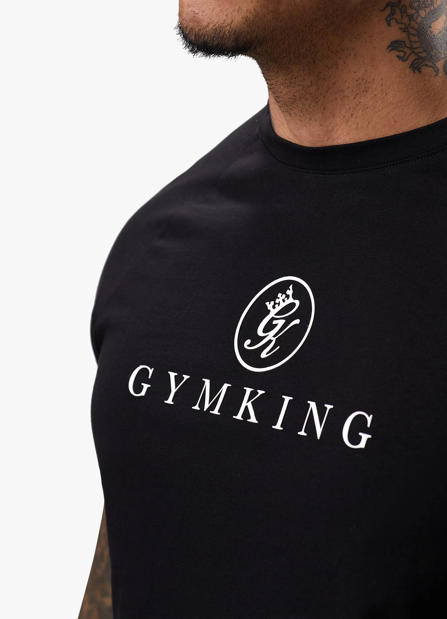 Gym King Pro Logo Jersey Tee - Black 7 Gym King Pro Logo Jersey Tee - Black - Image 5