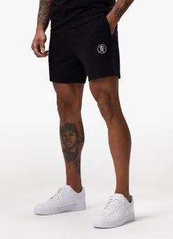 Gym King Pro Logo Jersey Short - Black